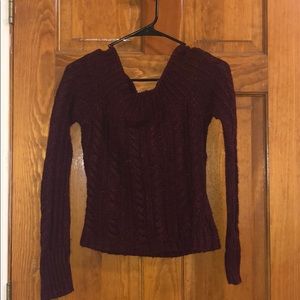 off shoulder sweater